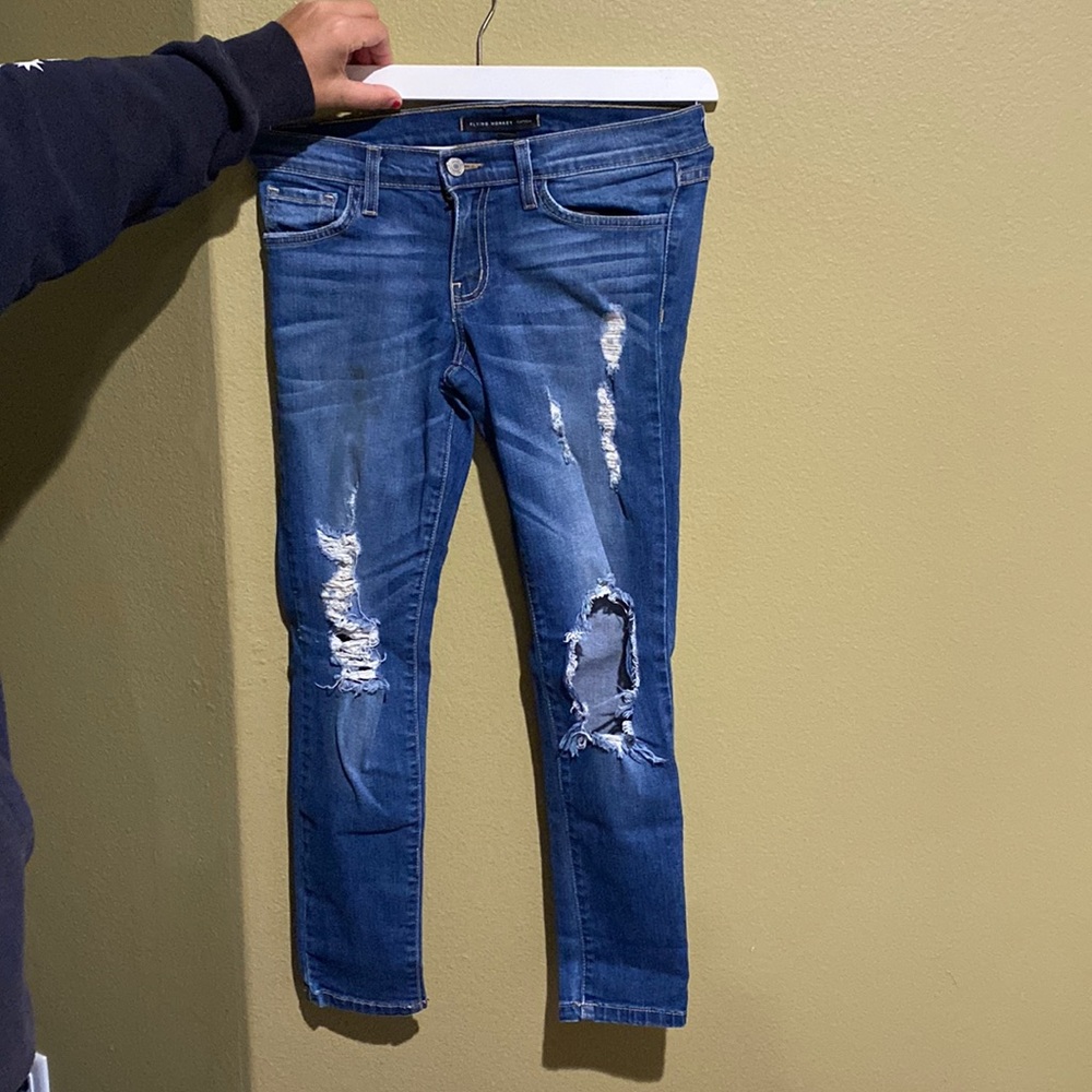 Flying monkey made in USA dark blue denim jeans size 26